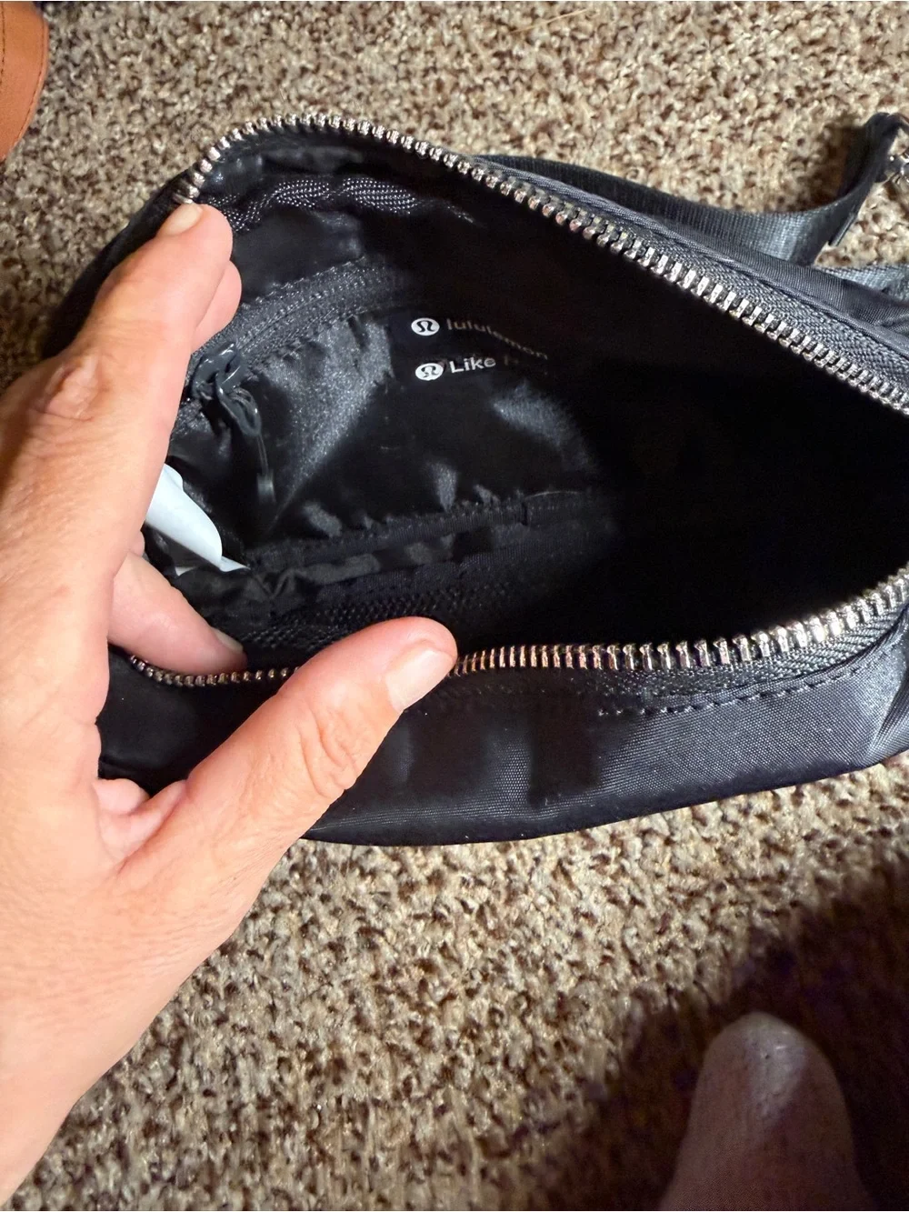 lululemon athletica Black Compact Crossbody Messenger